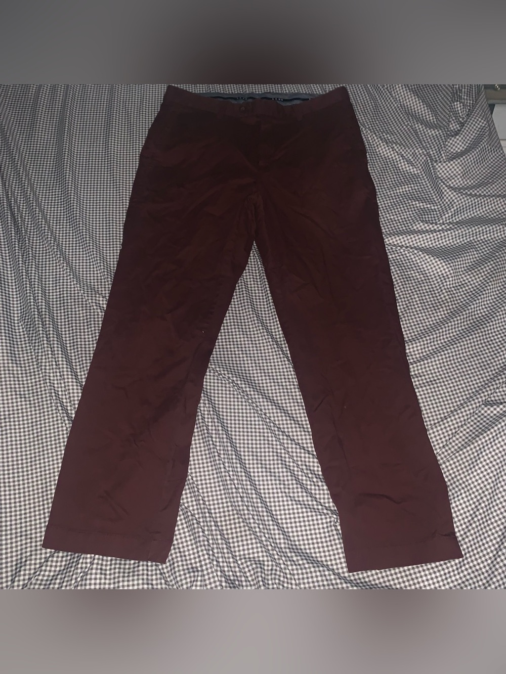 Classic Straight-Leg Pants in Brown. 36x30